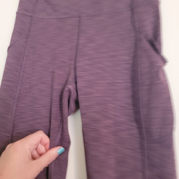 Lululemon Women's Invigorate 15" High Rise Tight purple Pockets 4 - Picture 4 of 11